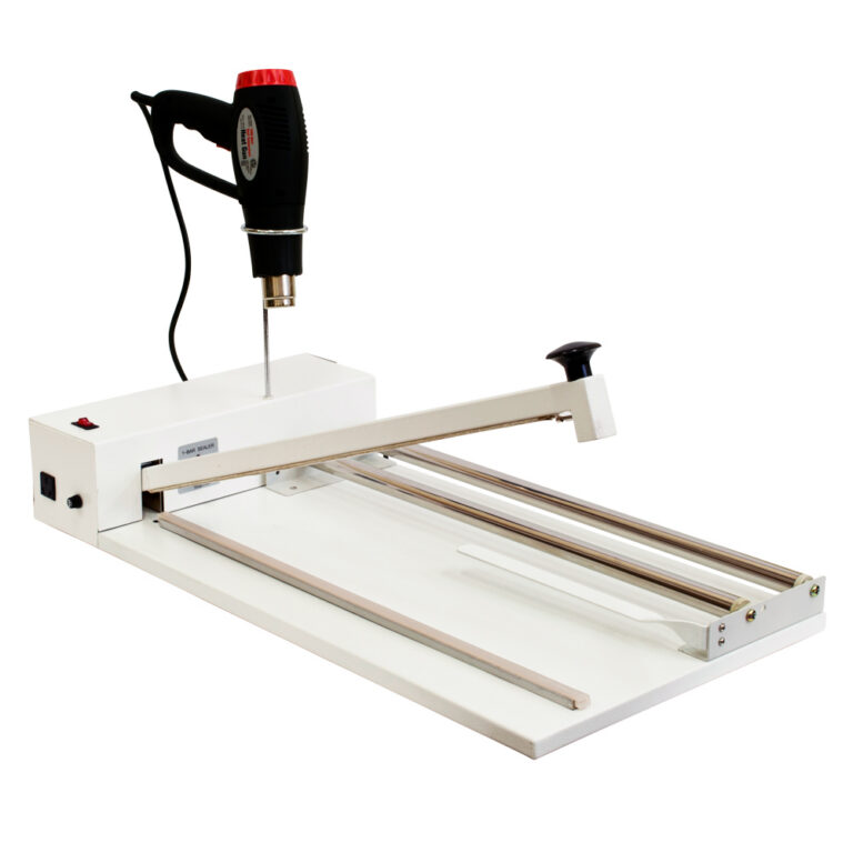 Heat sealer for shrink wrap film with heat gun